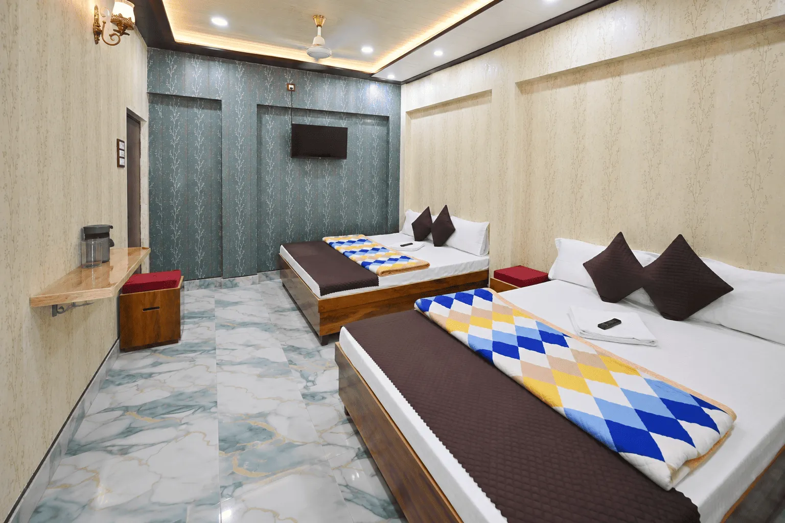 Family room at Kashi King Luxury Stay, near Kashi Vishwanath Temple in Varanasi